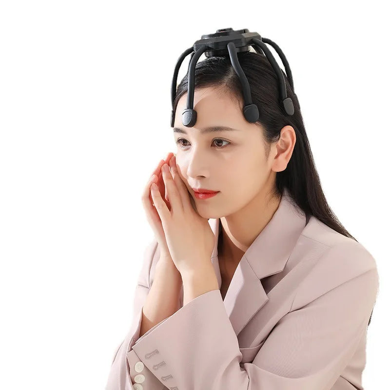 Electric Scalp & Head Massager – Intelligent Multi-Dimensional Head Massage Claw for Stress Relief, Headache Relaxation & Full Scalp Stimulation