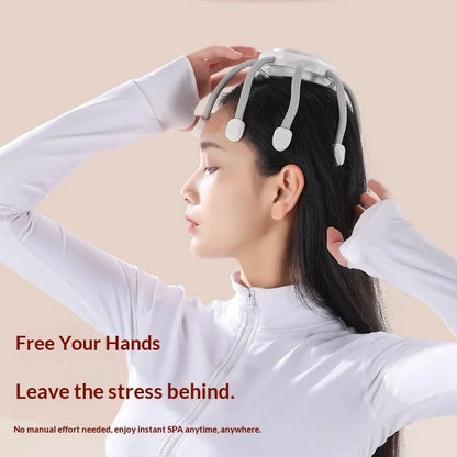 Electric Scalp & Head Massager – Intelligent Multi-Dimensional Head Massage Claw for Stress Relief, Headache Relaxation & Full Scalp Stimulation
